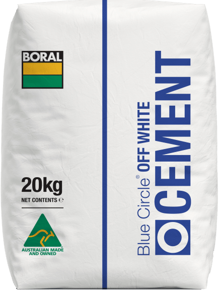 Off white cement 20kg bag for decorative concrete