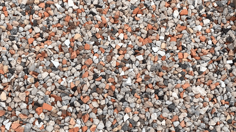 Recycled aggregate for drainage and landscaping
