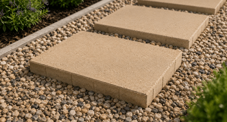 Stepping stones for garden paths and slopes