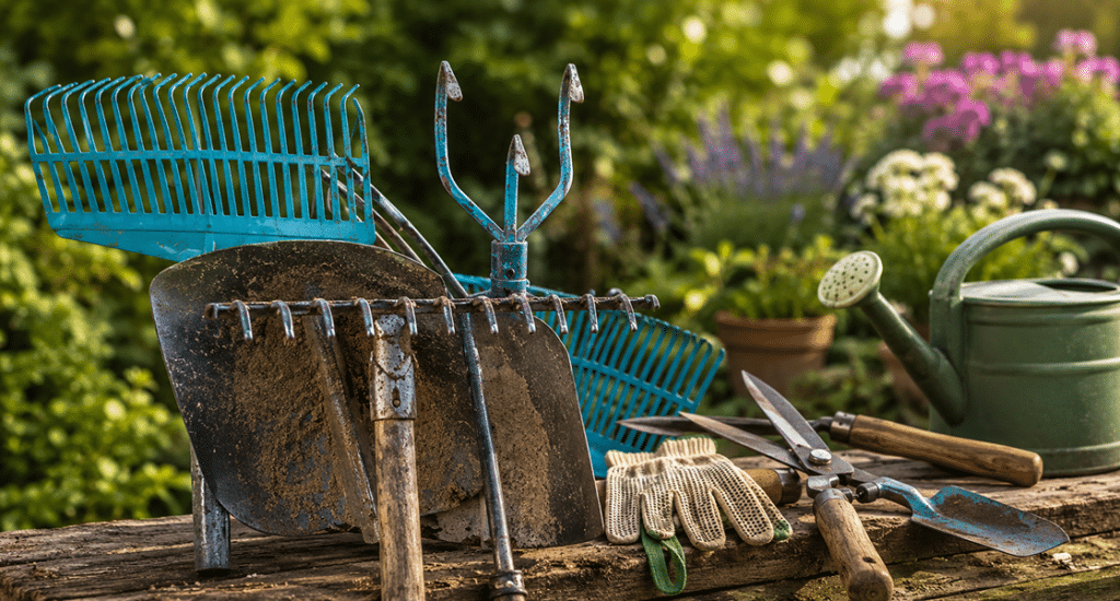Trade tools for landscaping and construction projects